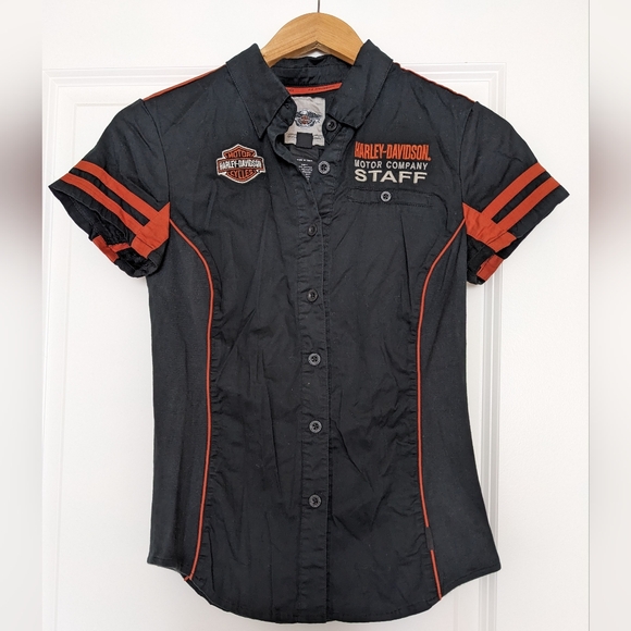 Rare Official Harley-Davidson STAFF polo - Picture 1 of 2